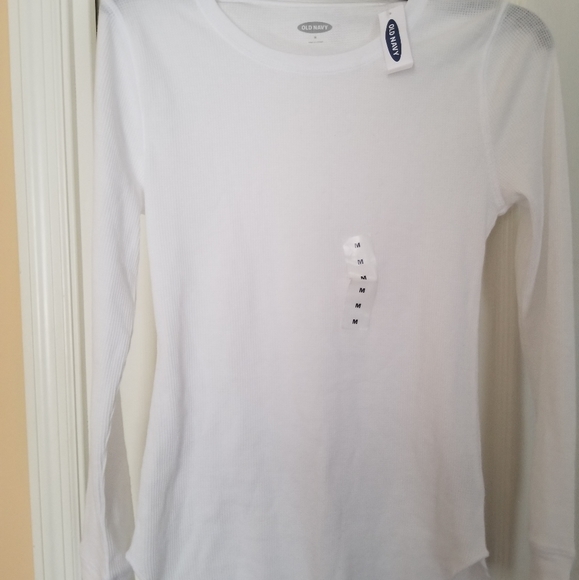 Plain white long sleeve tee - Picture 2 of 3